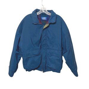 Vtg 80's Pendleton Lobo Jacket Men’s XL Blue Thinsulate Plaid Lining Made in USA